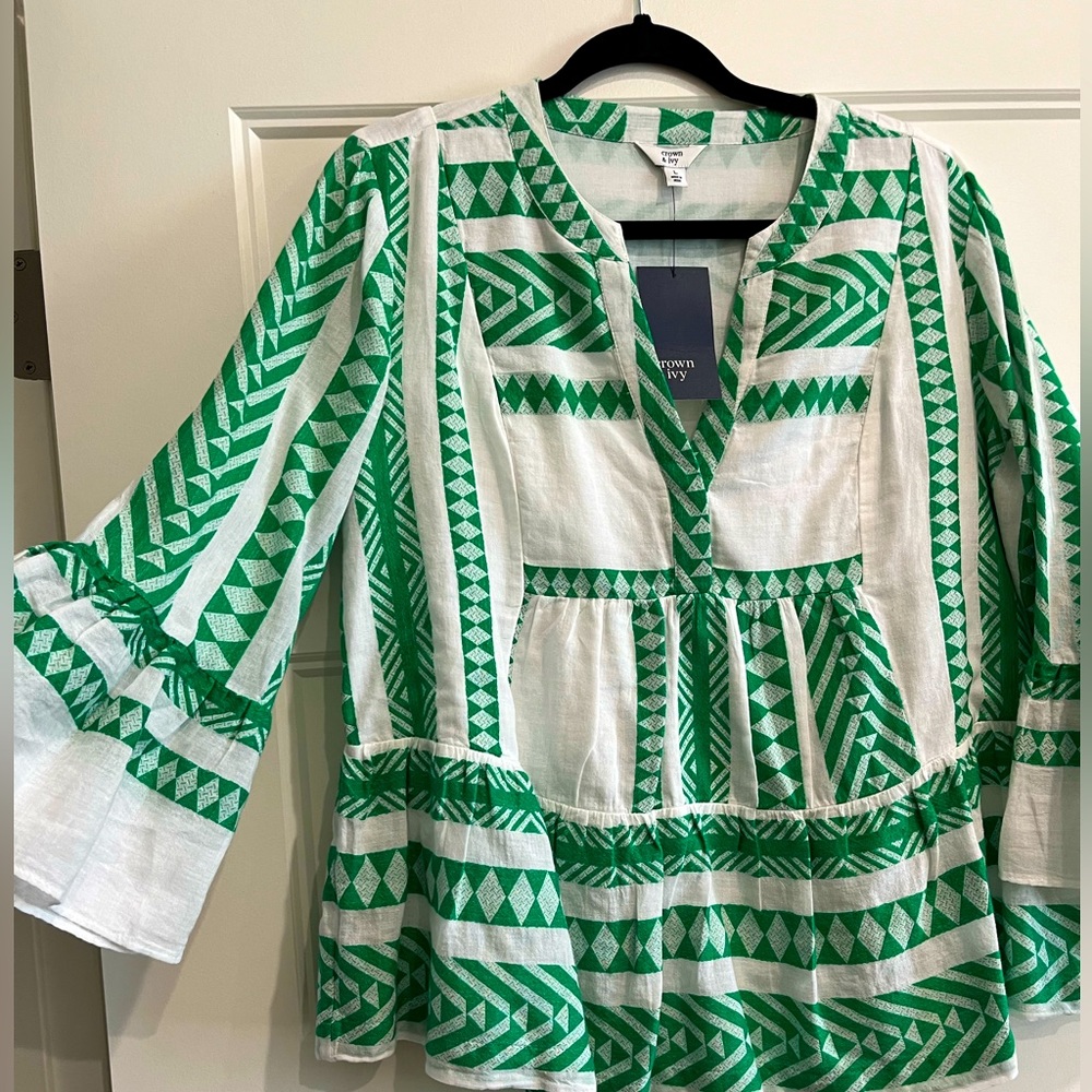 Womens 3/4 sleeve blouse